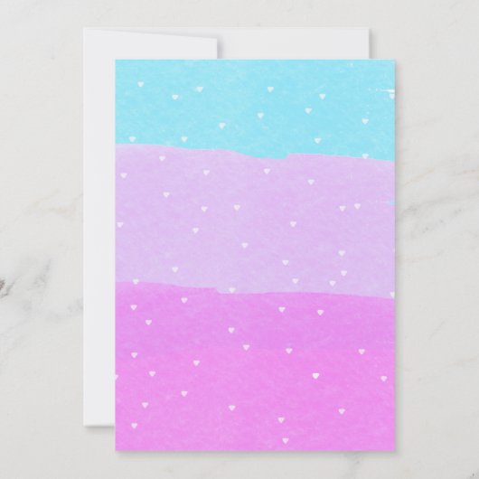 Gâteau Arc-en-Ciel | Invitation pour les 10 ans (Dos)