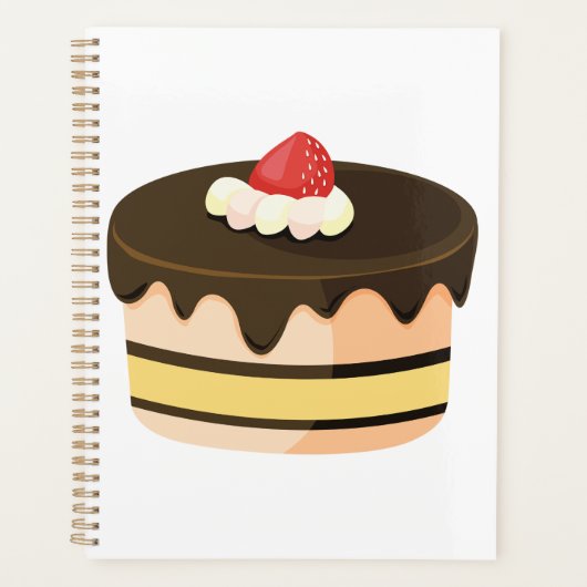 Gâteau au Chocolat avec Dégoulinade et Fraise (Devant)