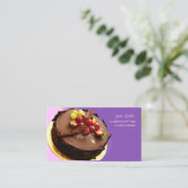 Gâteau au chocolat, boulangers cartes de visite (Debout devant)