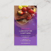 Gâteau au chocolat, boulangers cartes de visite (Dos)