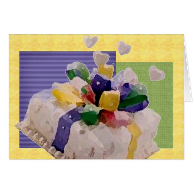 Gâteau au ruban Polkadot (Devant horizontal)