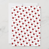 Gâteau aux cerises au chocolat| Invitation d'anniv (Dos)