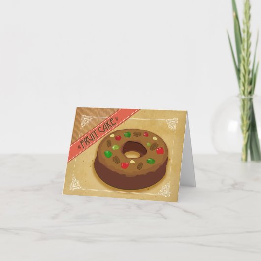 Gâteau aux Fruits : Carte de Fêtes (Devant)
