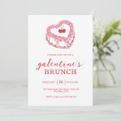 Gâteau Blanc Invitation pour un Brunch de Galentin (Debout devant)