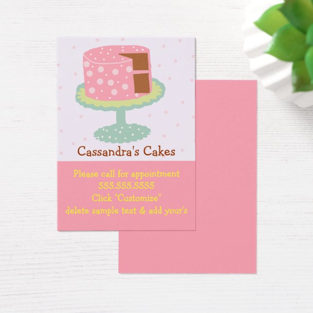 Gâteau blanc rose et vert (Bureau)
