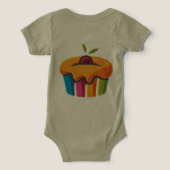 Gâteau bleu et rose Bella+Canvas bébé adorable (Design Verso)