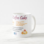 Gâteau café Extraordinaire Mug de recette amusante (Devant droit)