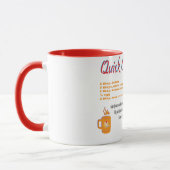 Gâteau café Extraordinaire Mug de recette amusante (Gauche)