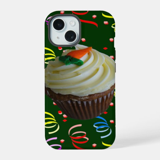 Gâteau Carotte Cupcake avec Confettis (Verso)
