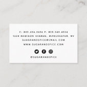 Gâteau / Carte de visite de boulangerie (Dos)