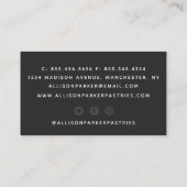 Gâteau / Carte de visite de boulangerie (Dos)