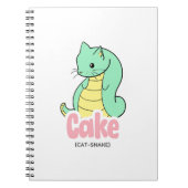 Gâteau (chat + serpent) Carnet mignonne /Journal (Devant)