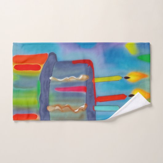 Gâteau d'anniversaire (Serviette à main)