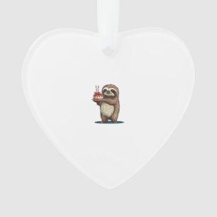 Gâteau d'anniversaire drôle avec costume de paress