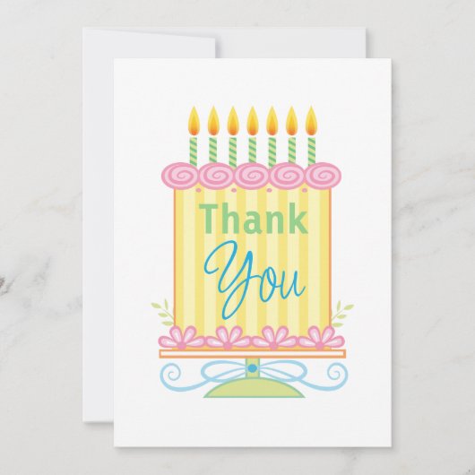 Gâteau d'anniversaire Merci (Devant)