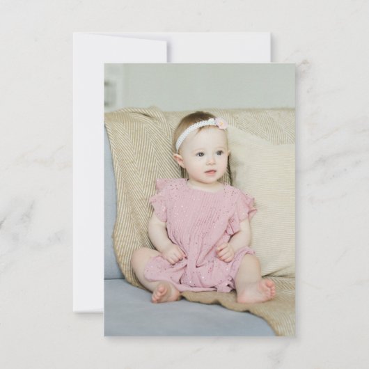 Gâteau d'anniversaire moderne Carte de remerciemen (Dos)