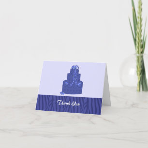Gâteau de Mariage Bleu Royal Merci