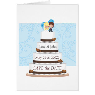 Gâteau de mariage de chocolat