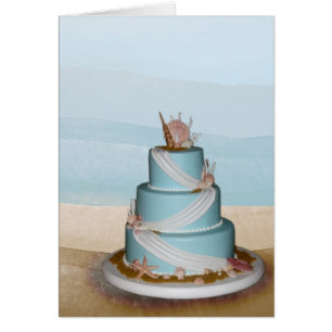 Gâteau de mariage élégant de Shell de mer