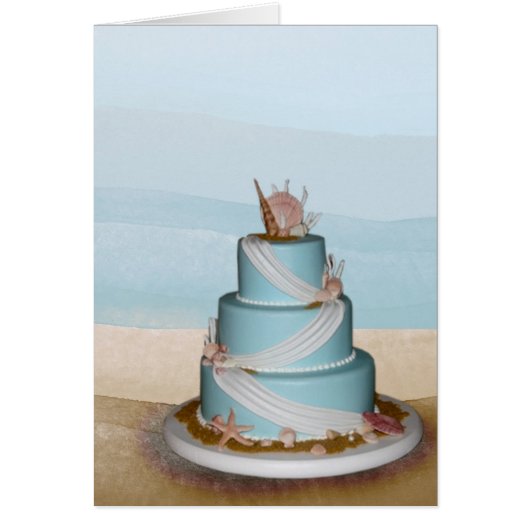 Gâteau de mariage élégant de Shell de mer (Devant)