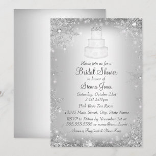 Gâteau de Mariage Monogrammé Invitation de Fête de