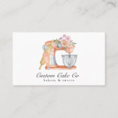 Gâteau de mélange d'aquarelle + Carte de visite de (Devant)