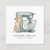 Gâteau de mélange d'aquarelle + Carte de visite de (Devant)