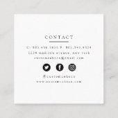 Gâteau de mélange d'aquarelle + Carte de visite de (Dos)