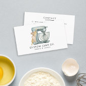 Gâteau de mélange d'aquarelle + Carte de visite de