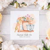 Gâteau de mélange d'aquarelle + Carte de visite de