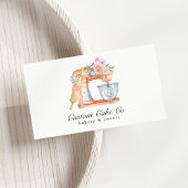 Gâteau de mélange d'aquarelle + Carte de visite de