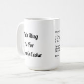 Gâteau de Mug personnalisé - Compléter avec/ Recet (Devant gauche)