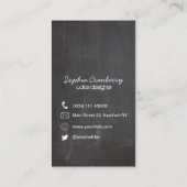 Gâteau de tasse sur le carte de visite de (Dos)