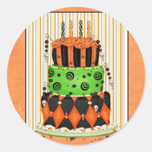 Gâteau d'Halloween - Stickers Halloween