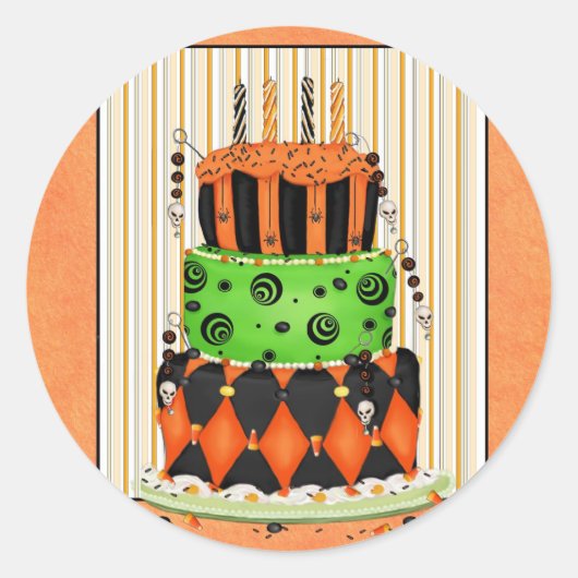 Gâteau d'Halloween - Stickers Halloween (Devant)