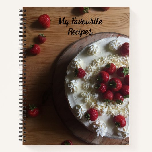 Gâteau fraise, Livre de recettes (Devant)