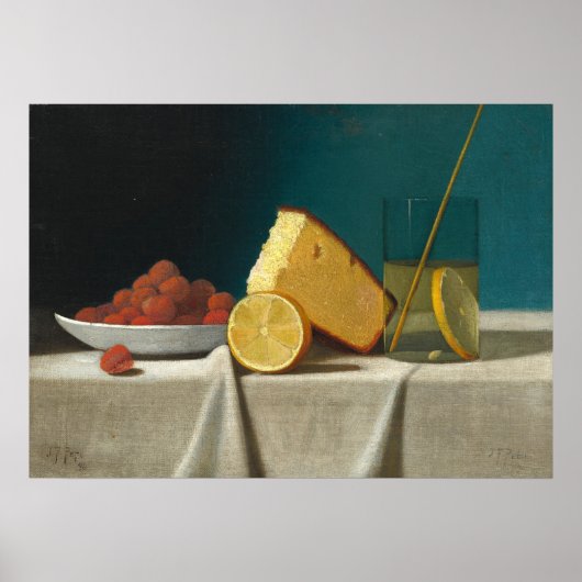 Gâteau - John Frederick Peto Poster d'Art (Devant)