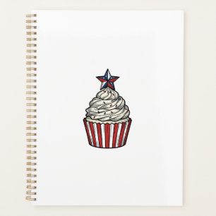 Gâteau patriotique gravure vintage Quatre Juillet