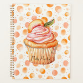 Gâteau Peach Cupcake Points Fantaisistes (Devant)