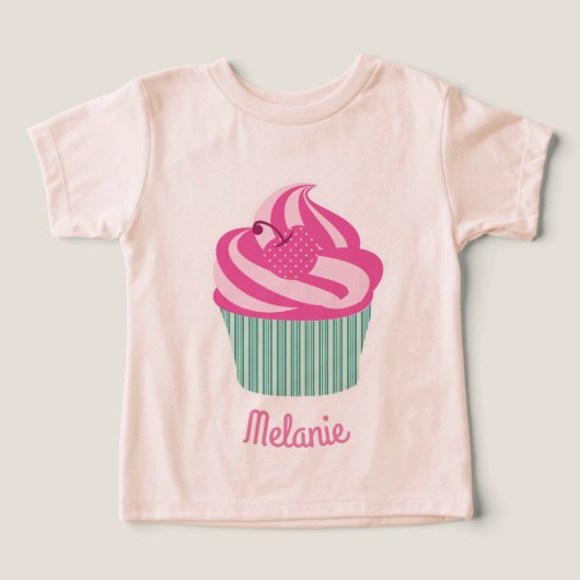 Gâteau personnalisé rose mignon (Design Recto)