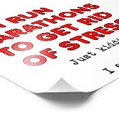 Gâteau pour Stress Poster drôle (Coin)