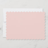 Gâteau rose floral premier anniversaire Invitation (Dos)