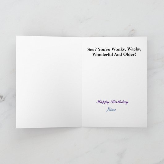 Gâteaux d'anniversaire amusants Carte d'anniversai (Intérieur)