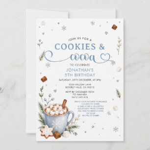 Gâteaux de l'hiver & Invitation Anniversaire Cocoa