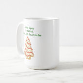 Gâteaux de Noël en forme d'arbre – Mug de vacances (Devant gauche)