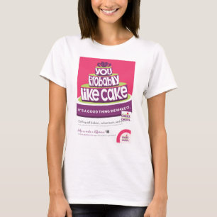 Gâteaux pour le T-shirt "comme gâteau" de causes