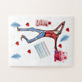 Gâteaux Puzzles Couleurs Pastel Mignon Fraise  (Horizontal)