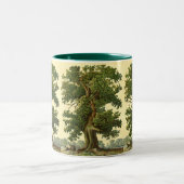 Gâteaux vintages sur Faux Parchment Café Mug (Centre)