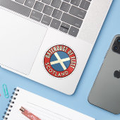 Gatehouse of Fleet, Scotland Sticker (Laptop met iPhone)