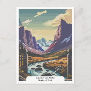 Gates of the Arctic National Park, Alaska Verenigd Briefkaart